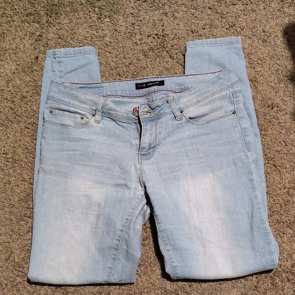 Chic Light Blue Skinny Jeans for Women